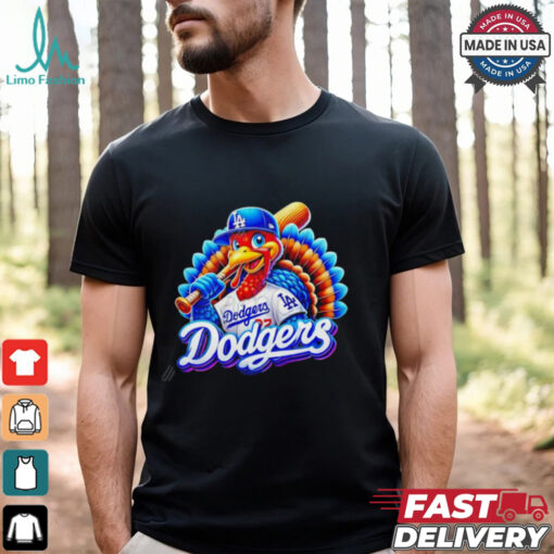 Happy Thanksgiving LA Dodgers baseball Turkey shirt