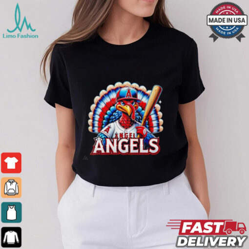 Happy Thanksgiving Los Angeles Angels baseball Turkey shirt