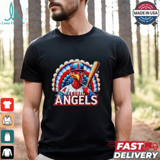 Happy Thanksgiving Los Angeles Angels baseball Turkey shirt