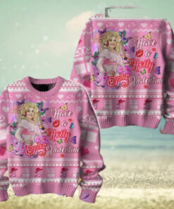 Have A Holly Dolly Valentine Dolly Parton Chirstmas Gifts 2024 Xmas For Family And Friends Ugly Sweater