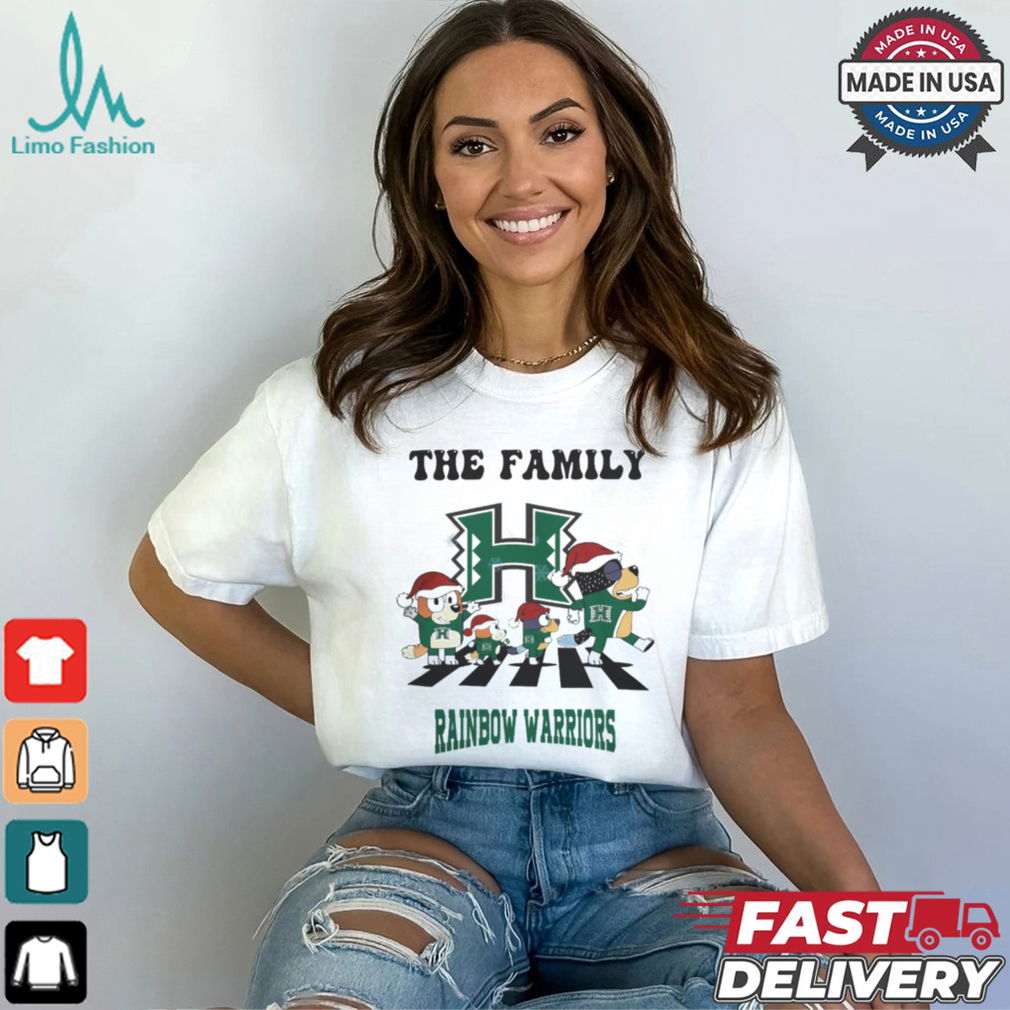 Hawai'i Rainbow Warriors X Family Bluey Merry Christmas 2024 Shirt Hawai'i Rainbow Warriors X Family Bluey Merry Christmas 2024 Shirt