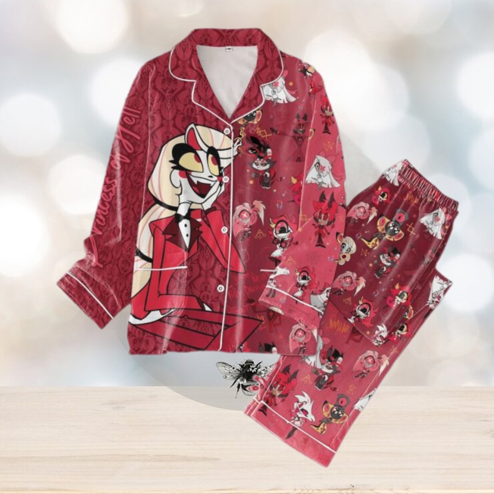 Hazbin Hotel Princess Of Hell Pajamas Set Hazbin Hotel Princess Of Hell Pajamas Set