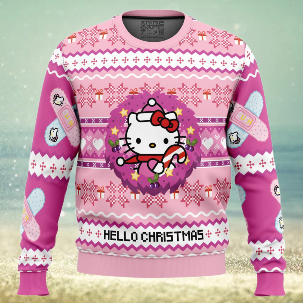 Hello Christmas Hello Kitty Ugly Christmas Sweater Hello Christmas Hello Kitty Ugly Christmas Sweater