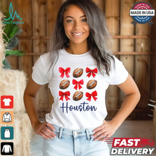 Houston Football T Shirt for Women and Teens Shirt
