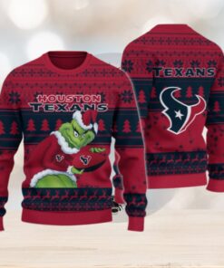 Houston Texans Grinch Ugly Christmas Sweater