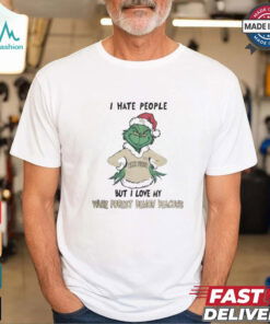 I Hate People But I Love My Wake Forest Demon Deacons Grinch Merry Christmas Shirt