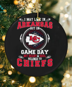 I May Live In Arkansas But On Game Day My Heart & Soul Belongs To Chiefs T Shirt