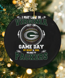 I May Live In Virginia But On Game Day My Heart & Soul Belongs To Green Bay Packers T Shirt