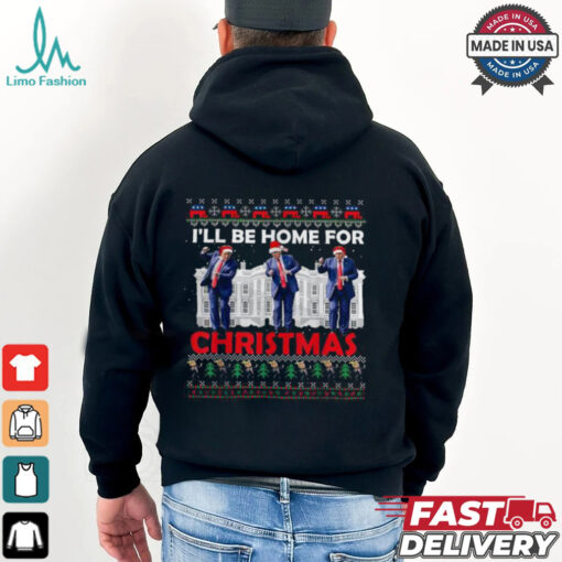 Ill Be Home For Christmas Santa Trump Tee