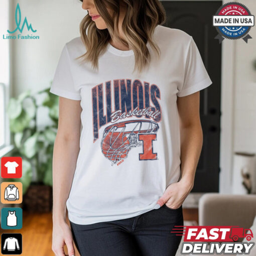 Illinois Fighting Illini Script Swish T Shirt
