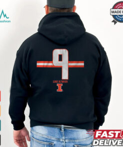 Illinois Football Luke Altmyer Number Stripe Shirt