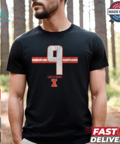 Illinois Football Luke Altmyer Number Stripe Shirt