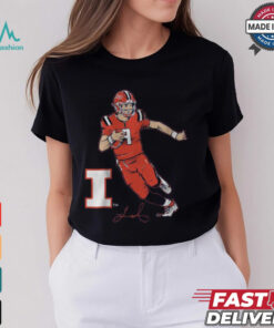 Illinois Football Luke Altmyer Superstar Pose Shirt