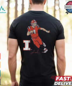 Illinois Football Luke Altmyer Superstar Pose Shirt