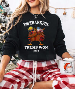 Im Thankful Trump Won 2024 Thanksgiving Turkey Shirt