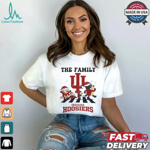 Indiana Hoosiers X Family Bluey Merry Christmas 2024 Shirt