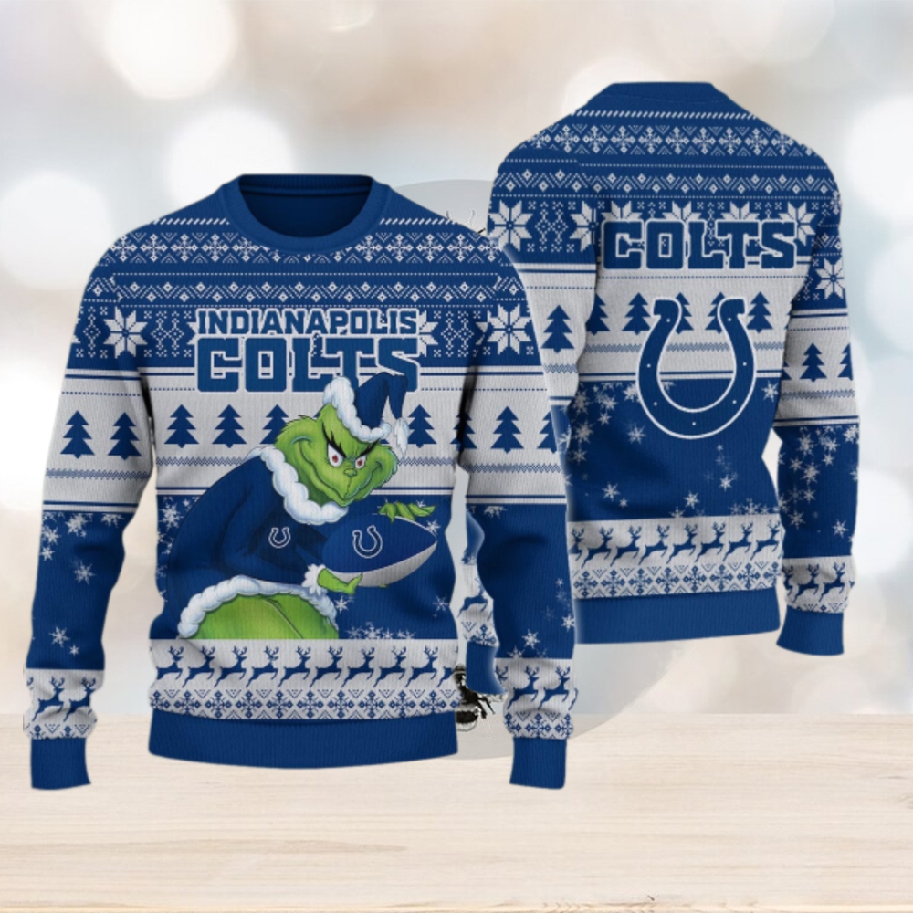 Indianapolis Colts Grinch Ugly Christmas Sweater Indianapolis Colts Grinch Ugly Christmas Sweater