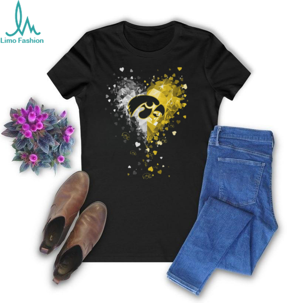 Iowa Hawkeyes Crystal Heart Shirt Iowa Hawkeyes Crystal Heart Shirt