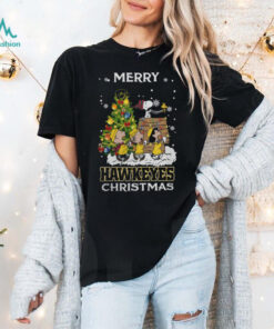 Iowa Hawkeyes x Snoopy And Friends Merry Christmas 2024 Shirt
