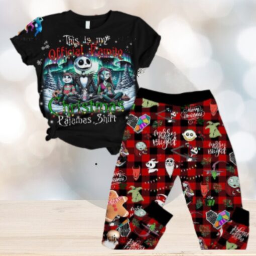Jack Skellington This Is My Official Family Christmas Pajamas Set