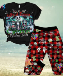Jack Skellington This Is My Official Family Christmas Pajamas Set