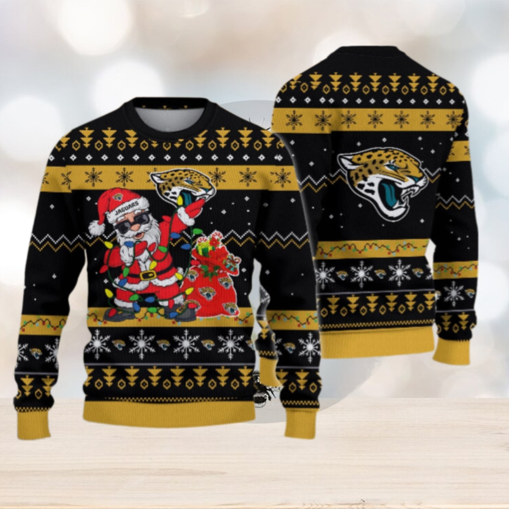 Jacksonville Jaguars Santa Claus Ugly Christmas Sweater Jacksonville Jaguars Santa Claus Ugly Christmas Sweater