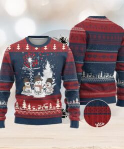 Jesus Christian Ugly Christmas Sweater Faith Hope Love Snowman Dandelion Xmas