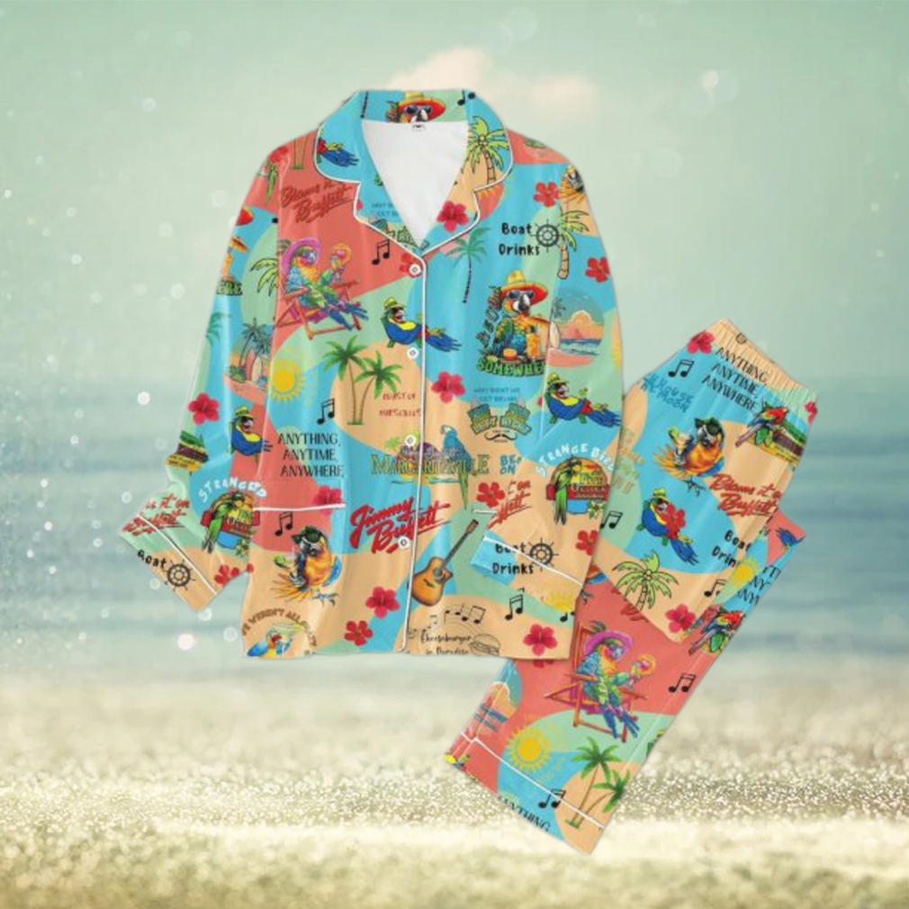 Jimmy Buffett Anything Anytime Anywhere Pajamas Set Jimmy Buffett Anything Anytime Anywhere Pajamas Set