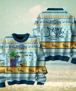 Jimmy Buffett Fins Up Ugly Christmas Sweater