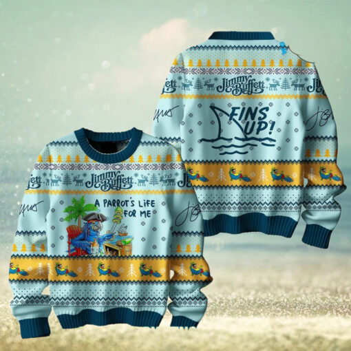 Jimmy Buffett Fins Up Ugly Christmas Sweater
