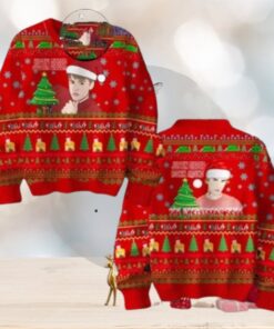Justin Bieber Rockin Around Christmas Tree Kiss Under The Mistletoe Red Chirstmas Gifts 2024 Xmas For Family And Friends Ugly Sweater