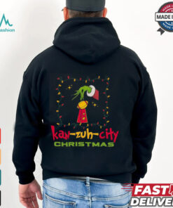 KC Football Grinchy Trophy Kansas City Christmas Gift Shirt