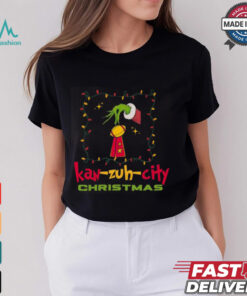 KC Football Grinchy Trophy Kansas City Christmas Gift Shirt