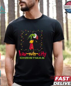 KC Football Grinchy Trophy Kansas City Christmas Gift Shirt