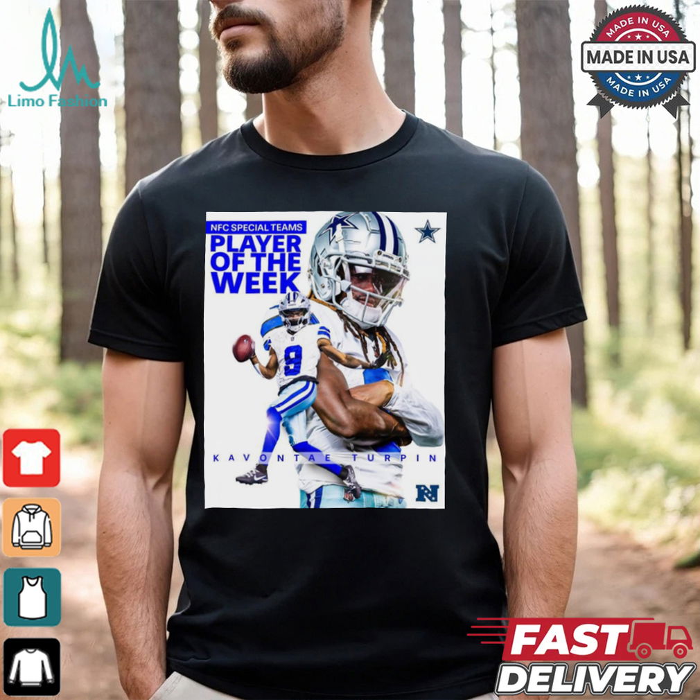 KaVontae Turpin Dallas Cowboys NFC Special Teams Player Of The Week Poster t shirt KaVontae Turpin Dallas Cowboys NFC Special Teams Player Of The Week Poster t shirt