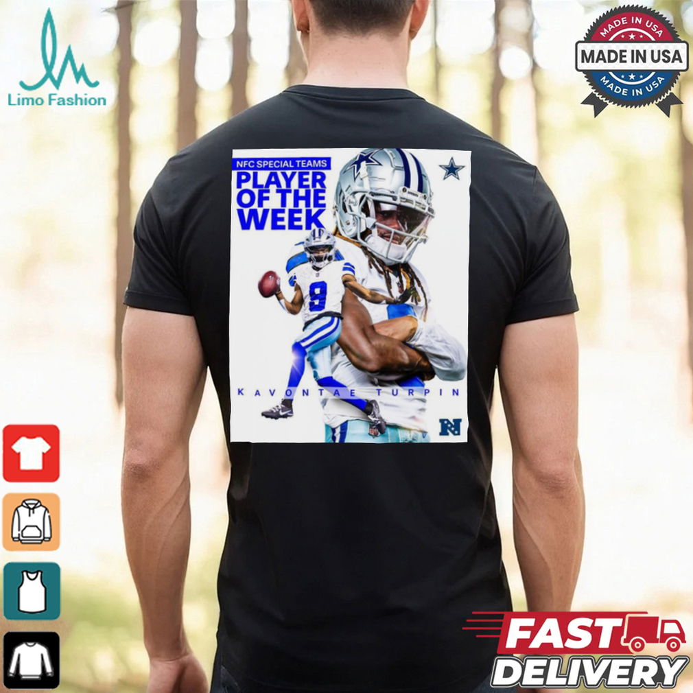 KaVontae Turpin Dallas Cowboys NFC Special Teams Player Of The Week Poster t shirt KaVontae Turpin Dallas Cowboys NFC Special Teams Player Of The Week Poster t shirt