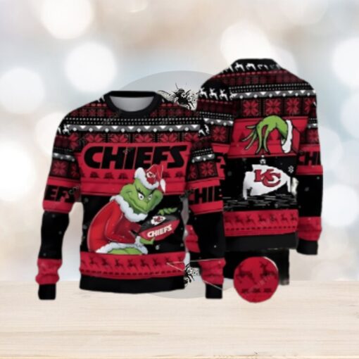 Kansas City Chiefs And Grinch Ugly Christmas Sweater