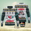 Kansas City Chiefs Fans Logo Snowflake Pattern Green Ugly Christmas Sweater
