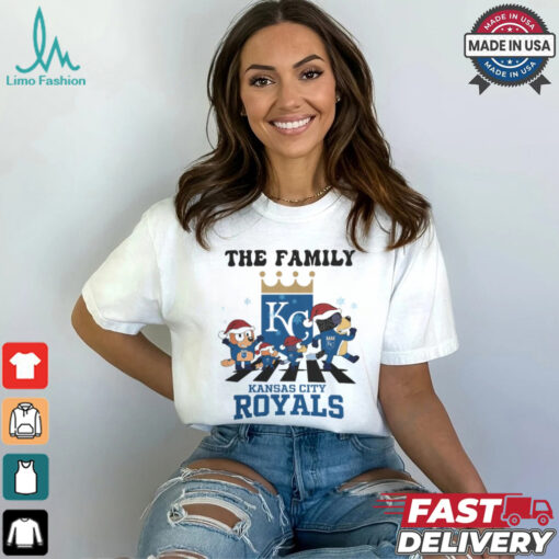 Kansas City Royals X Family Bluey Merry Christmas 2024 Shirt