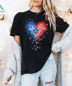 Kansas Jayhawks basketball Crystal Heart Shirt