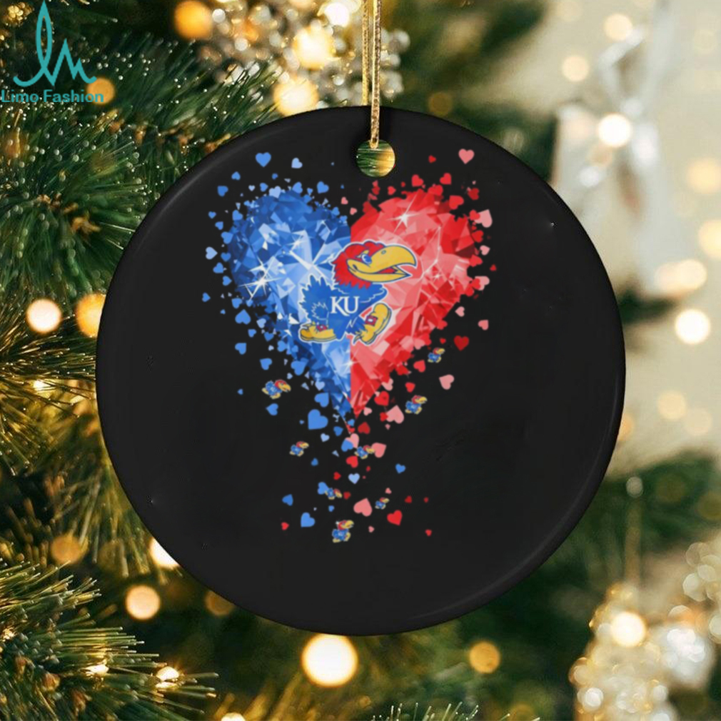 Kansas Jayhawks basketball Crystal Heart Shirt Kansas Jayhawks basketball Crystal Heart Shirt