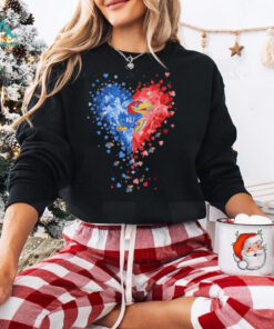 Kansas Jayhawks basketball Crystal Heart Shirt