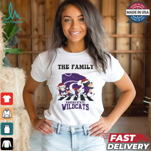 Kansas State Wildcats X Family Bluey Merry Christmas 2024 Shirt