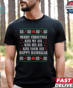 Kiss My Ass Merry Christmas Happy Hanukkah National Lampoon T Shirt