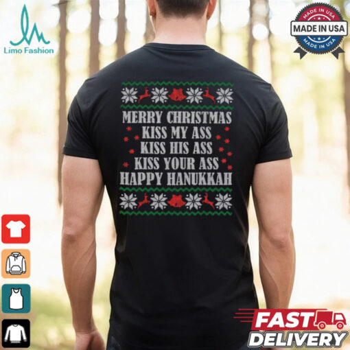 Kiss My Ass Merry Christmas Happy Hanukkah National Lampoon T Shirt
