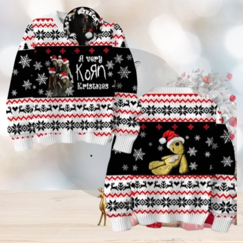 Korn Rock Band A Very Korn Kristmas Chirstmas Gifts 2024 Xmas For Family And Friends Ugly Sweater Korn Rock Band A Very Korn Kristmas Chirstmas Gifts 2024 Xmas For Family And Friends Ugly Sweater