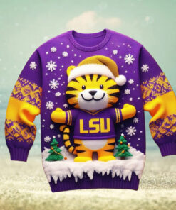 LSU Tigers 2024 Ugly Christmas Sweater