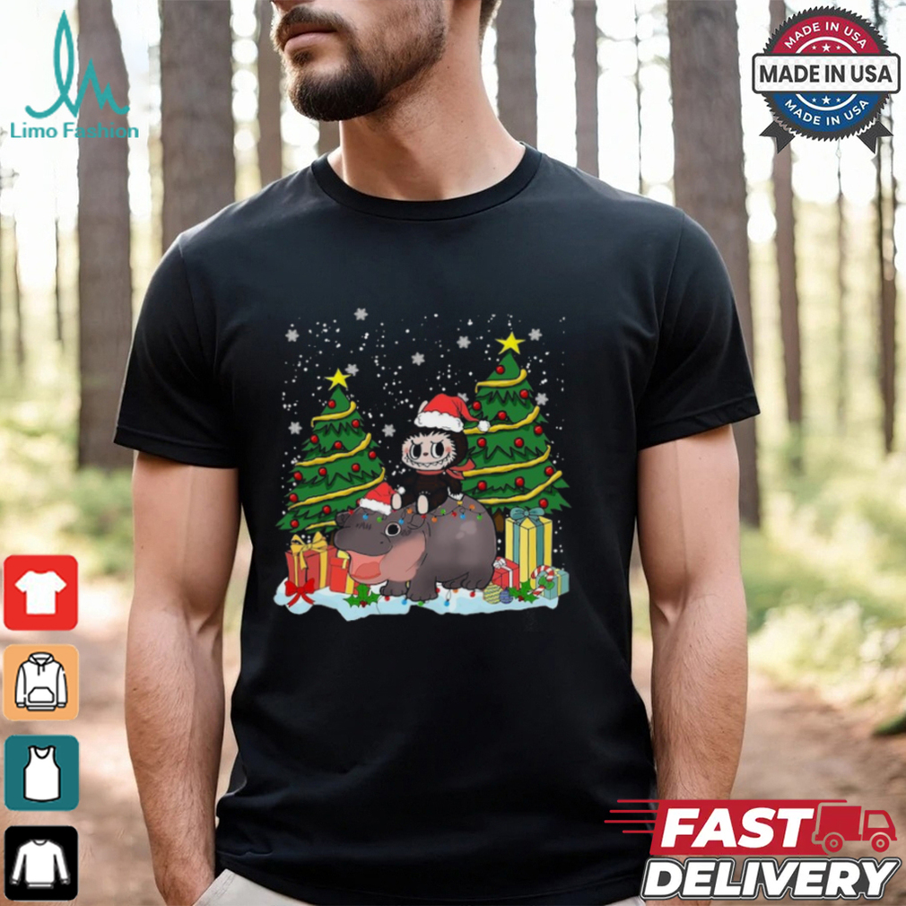 Labubu Moo Deng Christmas Shirt Labubu Moo Deng Christmas Shirt