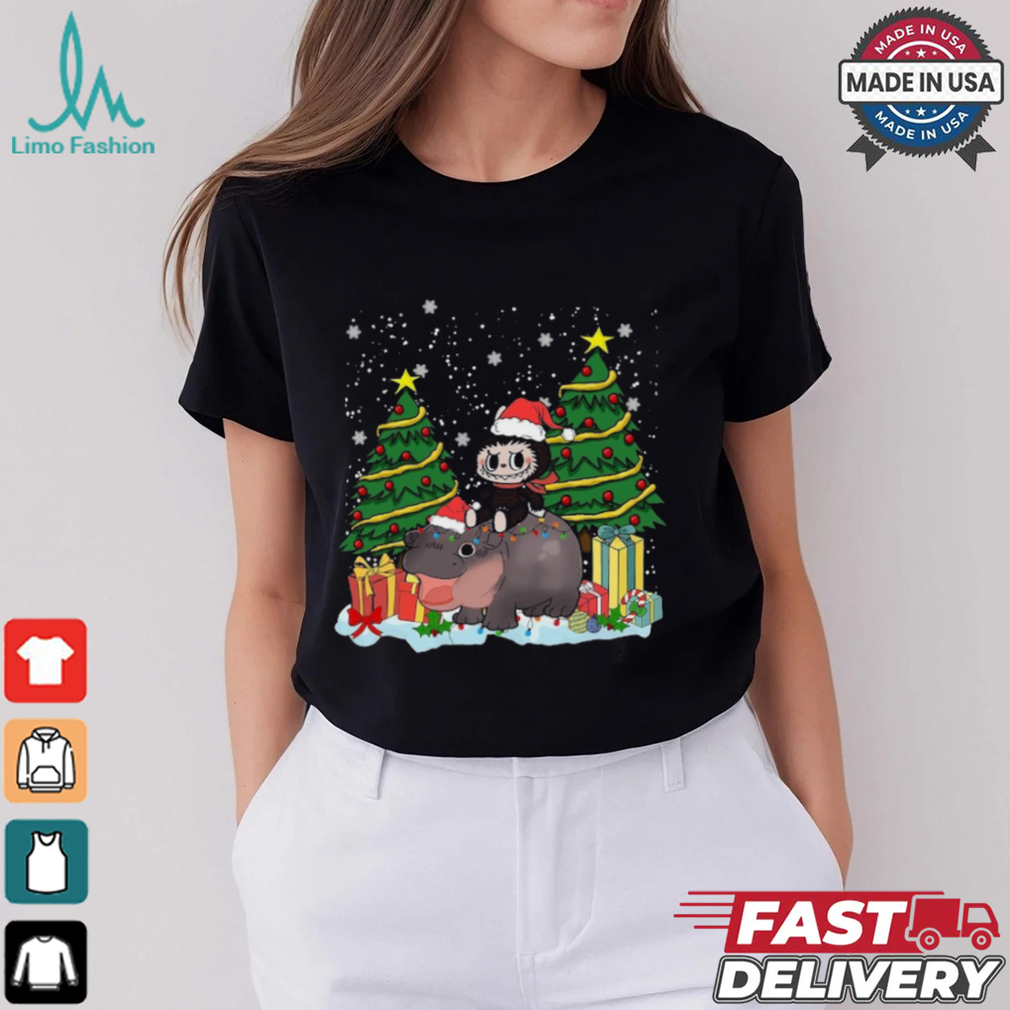 Labubu Moo Deng Christmas Shirt Labubu Moo Deng Christmas Shirt