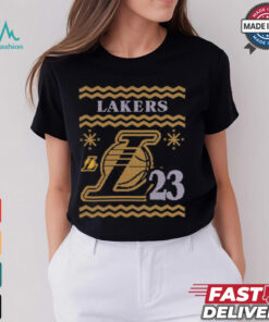 LeBron James Los Angeles Lakers Ugly Sweater Name & Number T Shirt